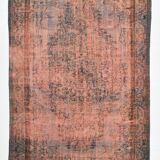 Tapis turc vintage classique en laine terracotta