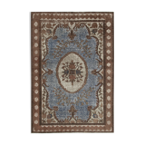 Handmade Distressed Oriental 1980s 210 cm x 306 cm Brown Carpet