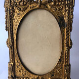 Golden metal photo frame