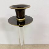 Lot de 2 bougeoirs en lucite Caravell, années 1970