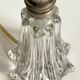 Art deco crystal star lamp base