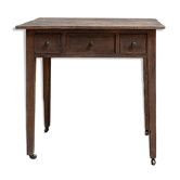 Bureau ancien sur roulettes