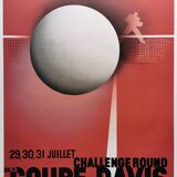 Poster tennis davis cup cassandre 69x91 cm