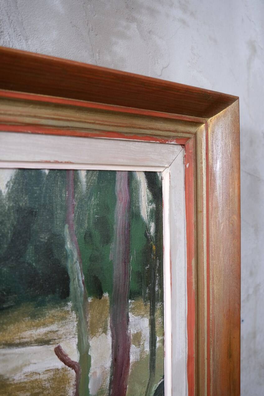 Hjalmar Lundström, Swedish Oil Painting, 1940s, Framed