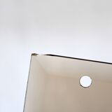 Italian chandelier in brass and beveled glass