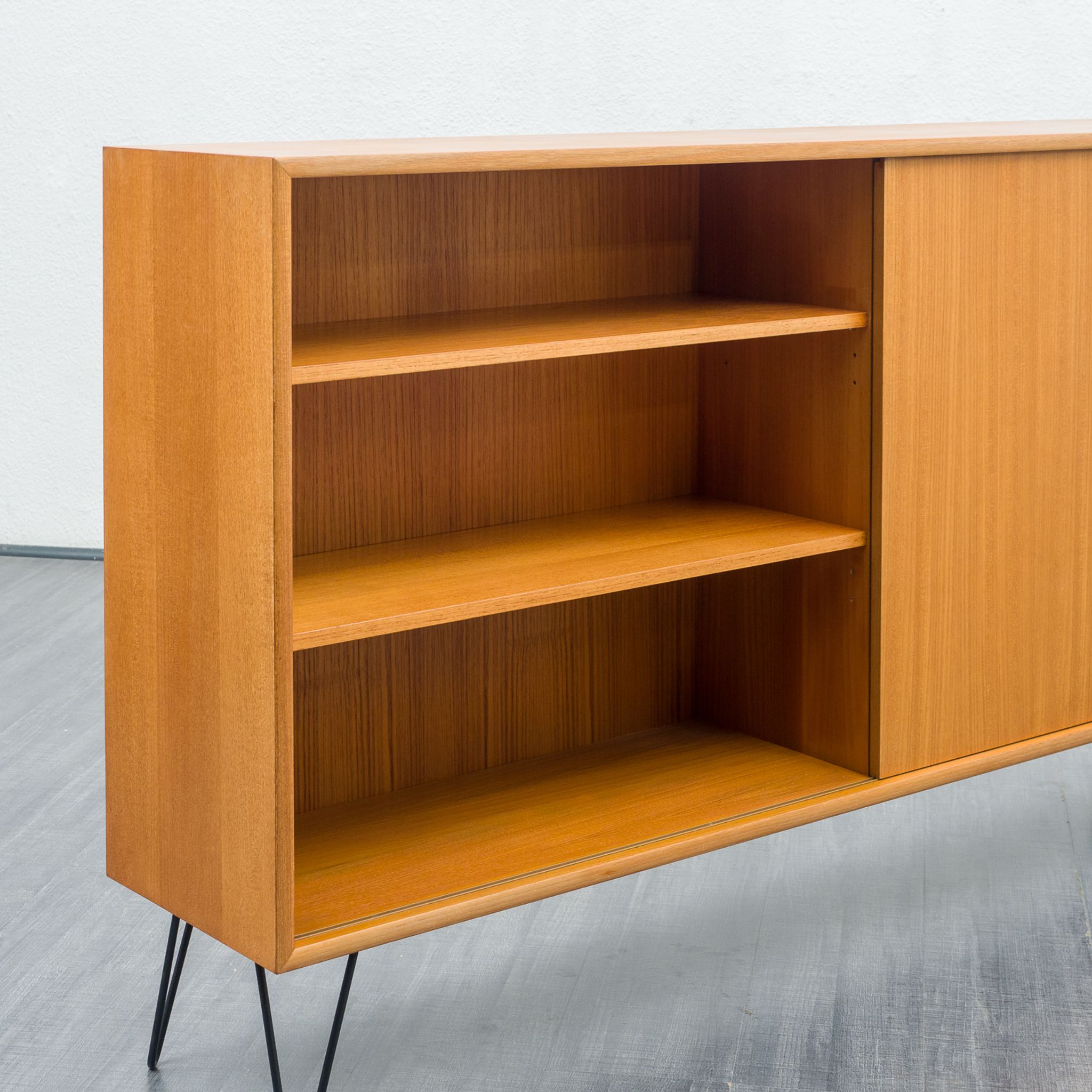 Vintage teak, metal feet, 60s