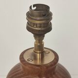 Vintage wooden foot lamp