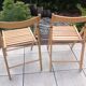 Pair of folding chairs Scandinavian style 70s