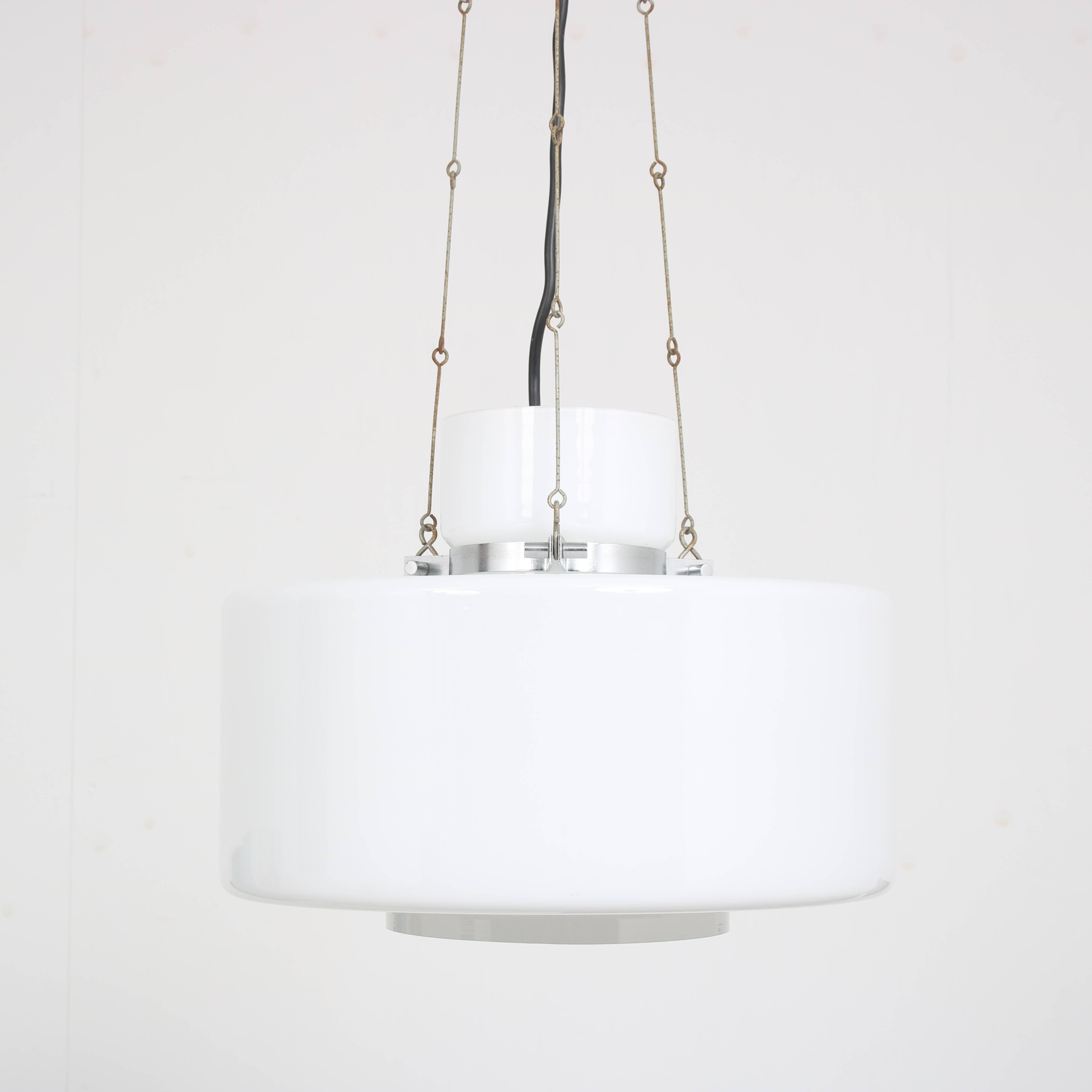 1970s Hanging lamp by Herbert Proft for Glashütte Limburg, Germany
