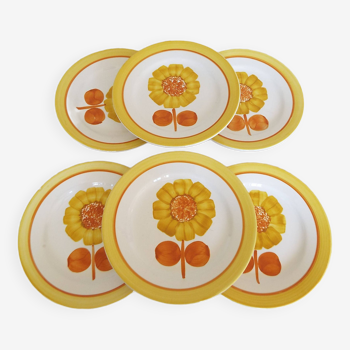 6 DIGOIN dessert plates