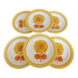 6 DIGOIN dessert plates