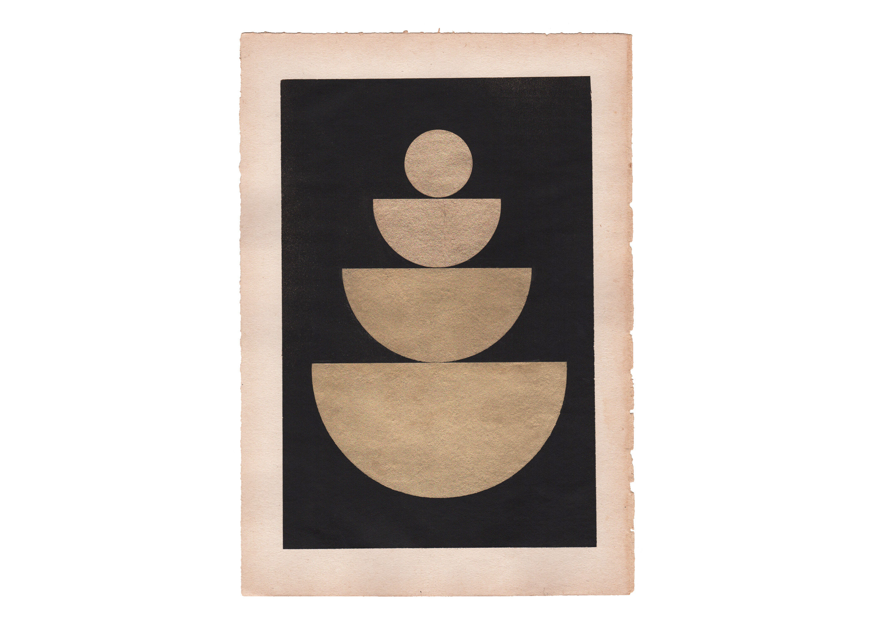 Collage on dated and signed paper without frame C148