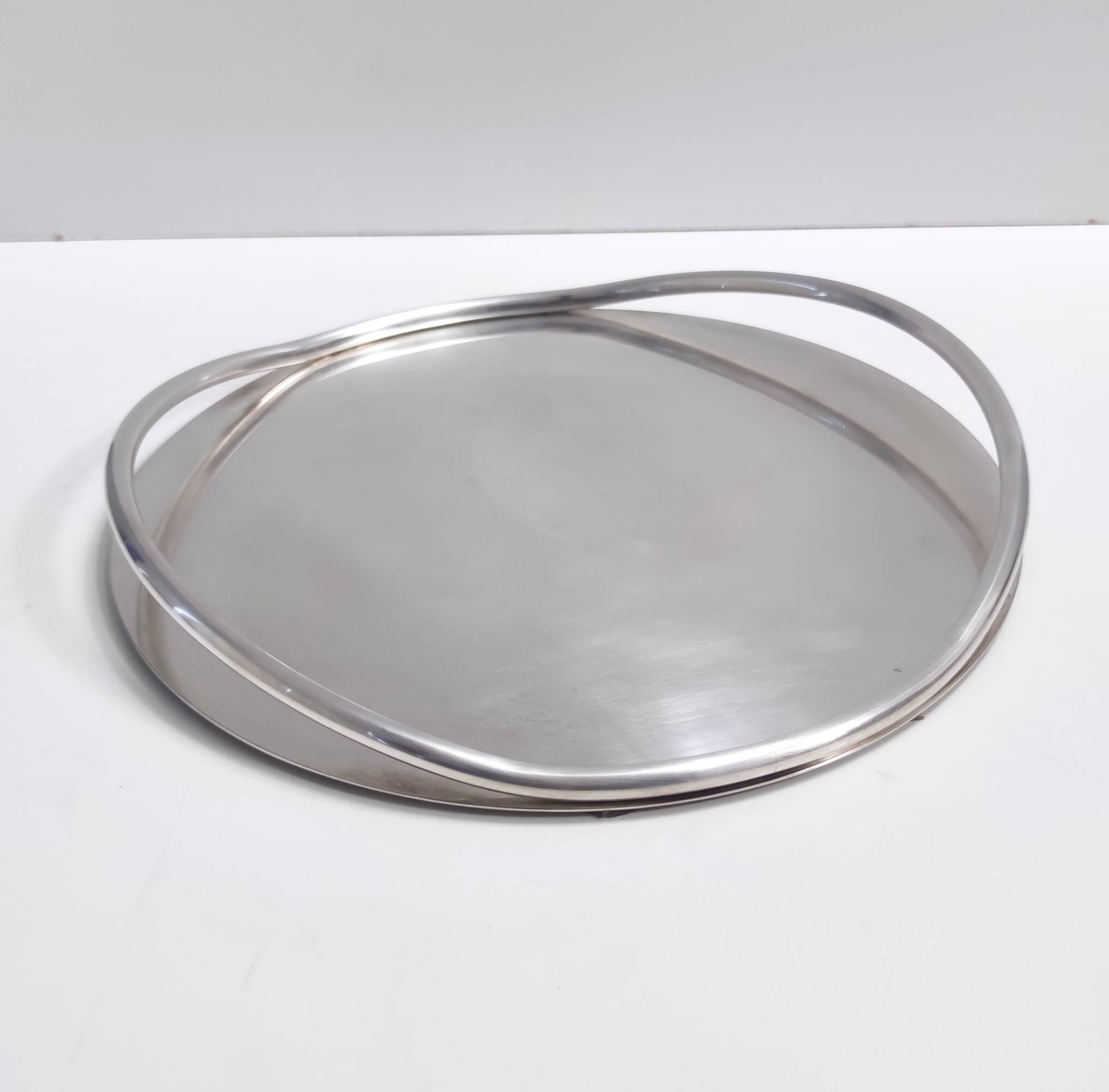 Silver-Plated Serving Plate or Tray Attr. to Lino Sabattini