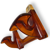 Orange transparent plastic hook