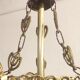 Ceiling lamp with Murano glass flowers. Italy, 1960s