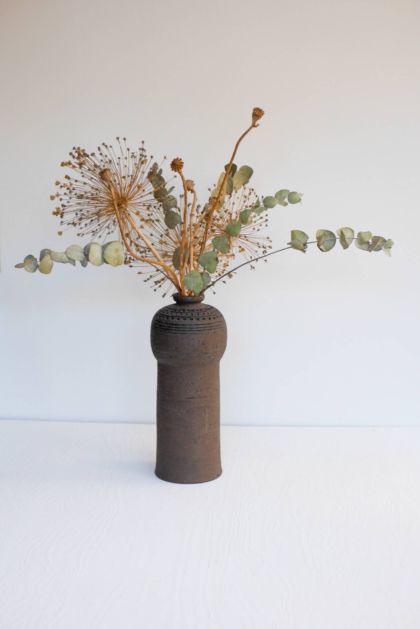 Modernist, earthenware ceramic vase by Inger Persson for Rörstrand, Sweden