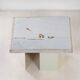 Petite table basse en marbre blanc par Paul Kingma, 1980s