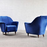 Mid-Century Italian Armchairs by Ico Parisi for Ariberto Colombo, 1950s, Set of 2