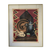 Still life, lithograph by Man Ray