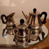 Ensemble cafetière ou théière pot à lait sucrier Art Deco