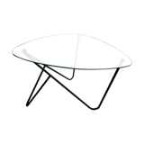 Glass coffee table