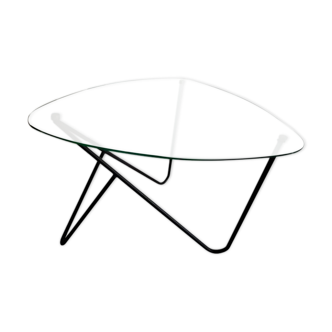Glass coffee table