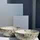 Duo of speckled ceramic bowls