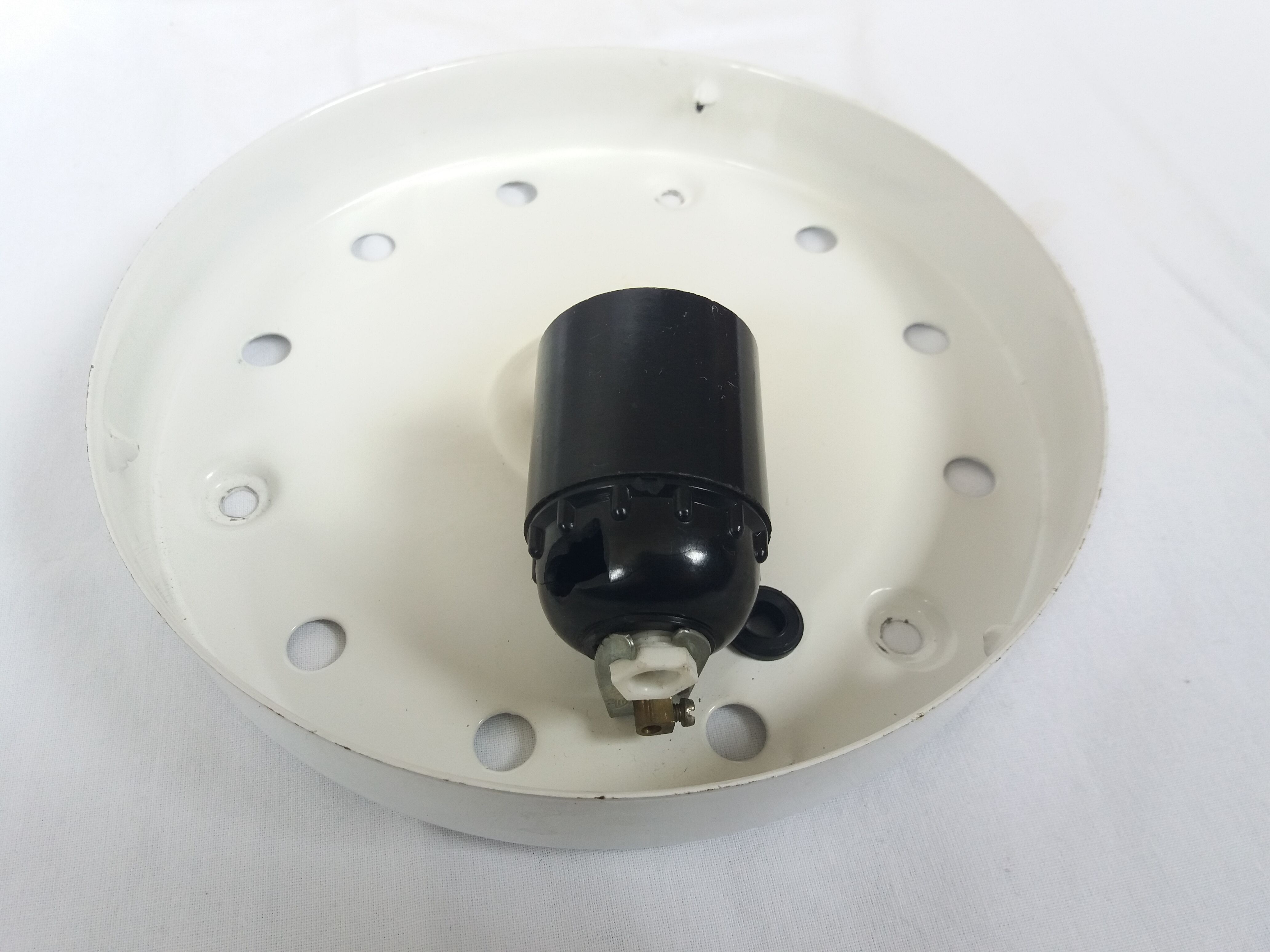 Molded glass wall lamp