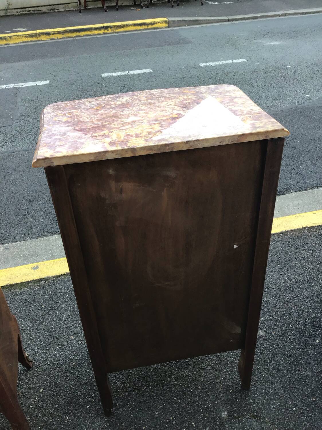 Pair of Louis XV style marquetry chiffonniers