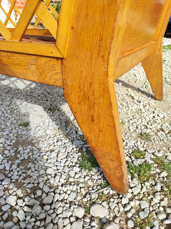 Lit enfant bébé bois vintage