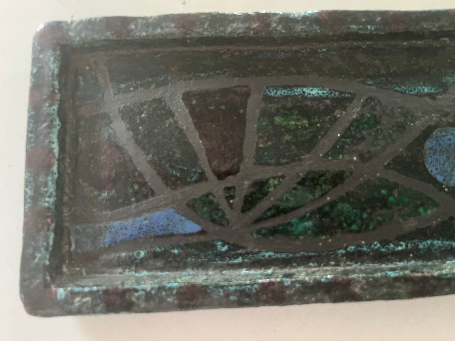 Vintage ceramic plate signed L. Y Bonnet Hyères