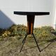 Formica bistro table and wood and metal footing