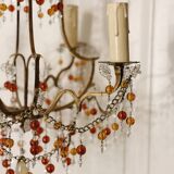 Glass bead chandelier