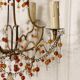 Glass bead chandelier