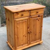 Buffet 2 portes et 2 tiroirs en pin massif