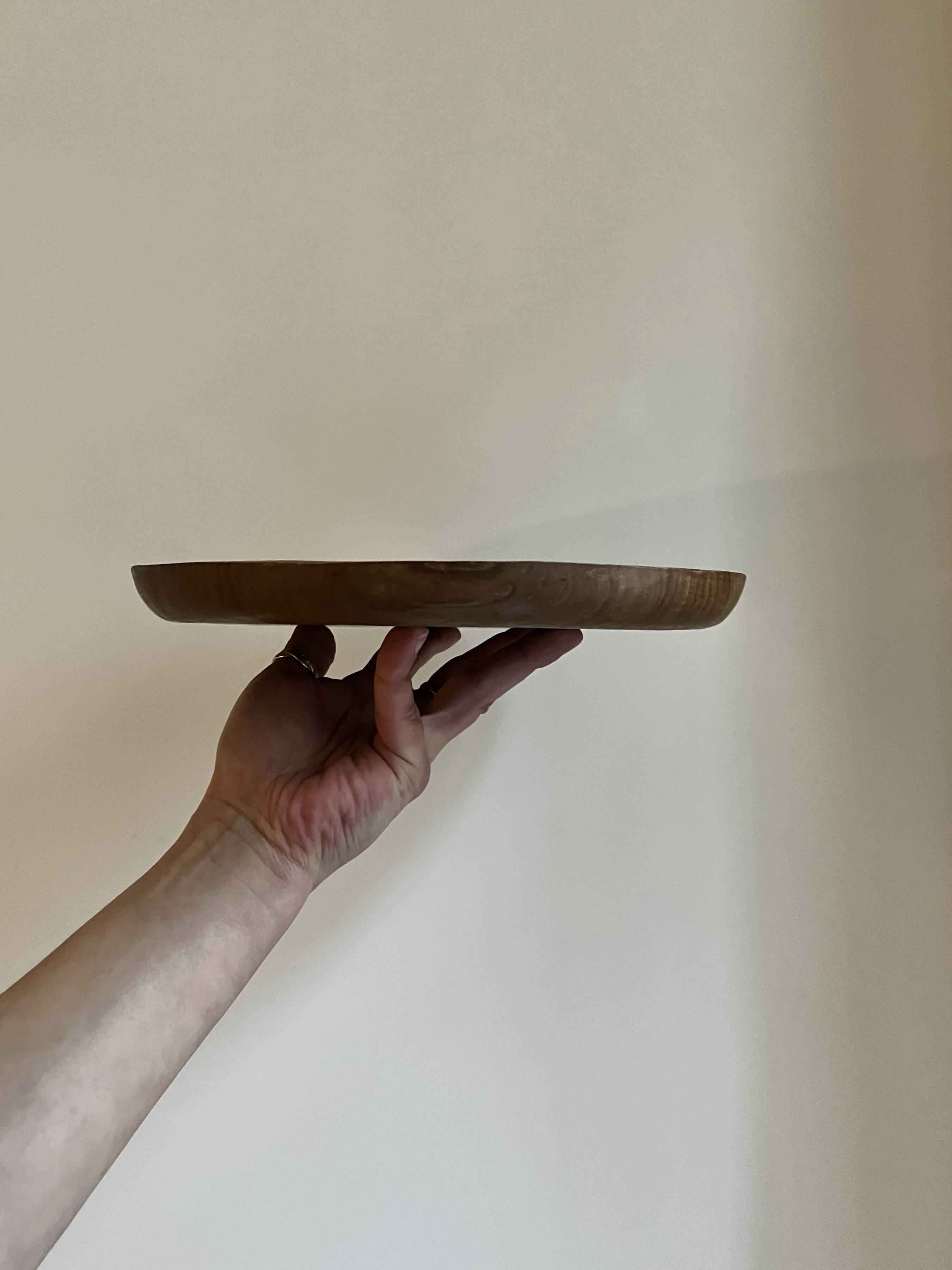 Teak aperitif tray plate, design 1960 Denmark