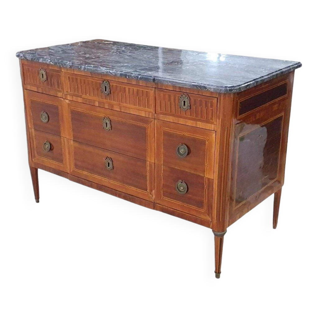 Commode d'époque louis xvi estampillée hubert roux reçu maître en 1777 ...