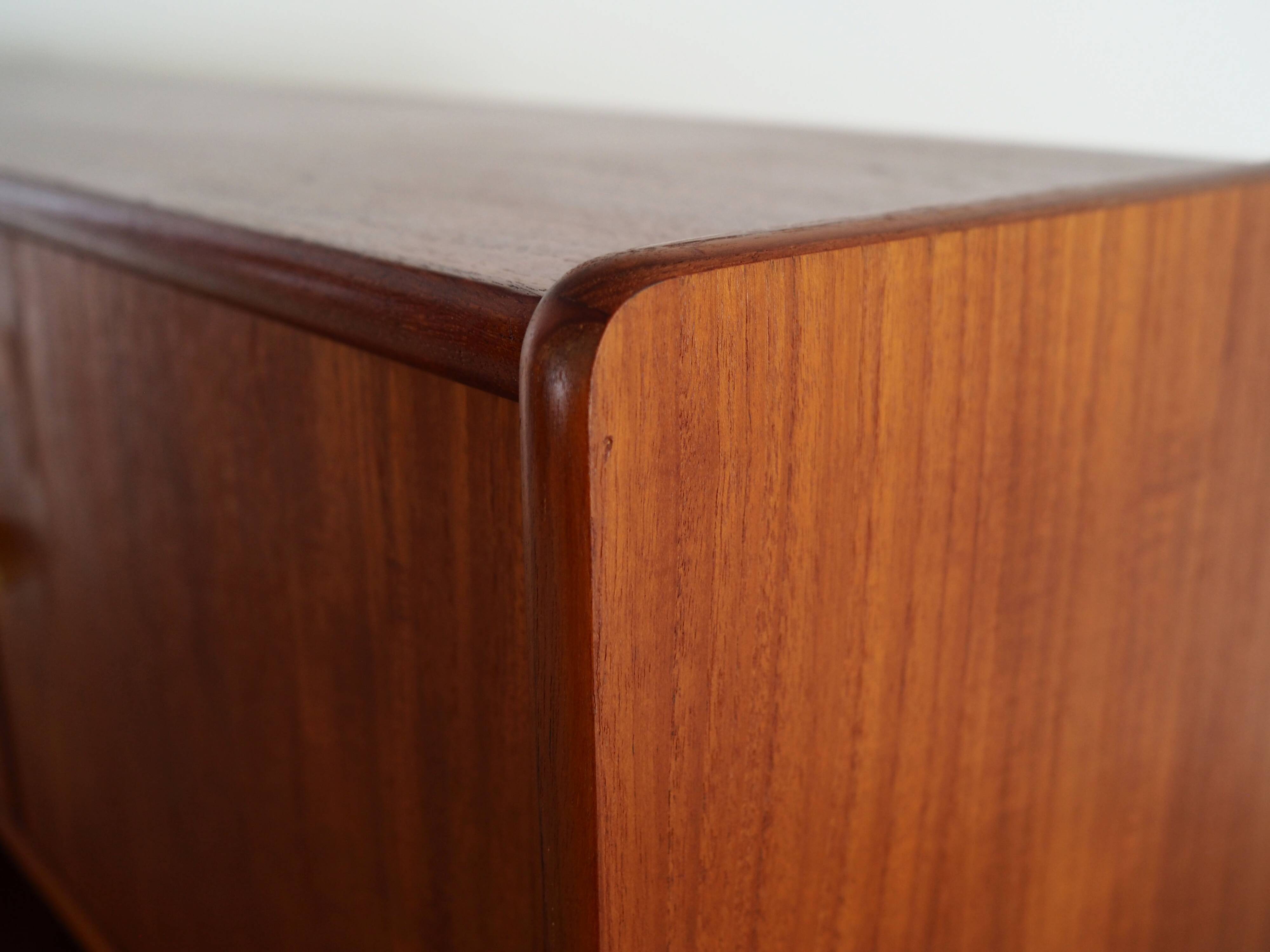 Teak high sideboard, Danish design, 1960s, production: Denmark