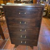 1960s oak chiffonnier cabinet