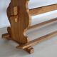 vintage massive oak dining table
