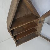 Old niche shelf with glazed statue