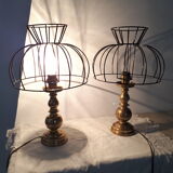 Vintage bedside lamps restyled