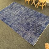 Tapis turc bleu 5x8 -tapis bleu marine
