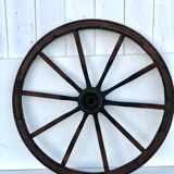 Small wooden cart wheel