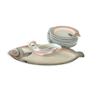 Service à poisson ancien