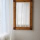 Large Danish pine wall mirror 1970s