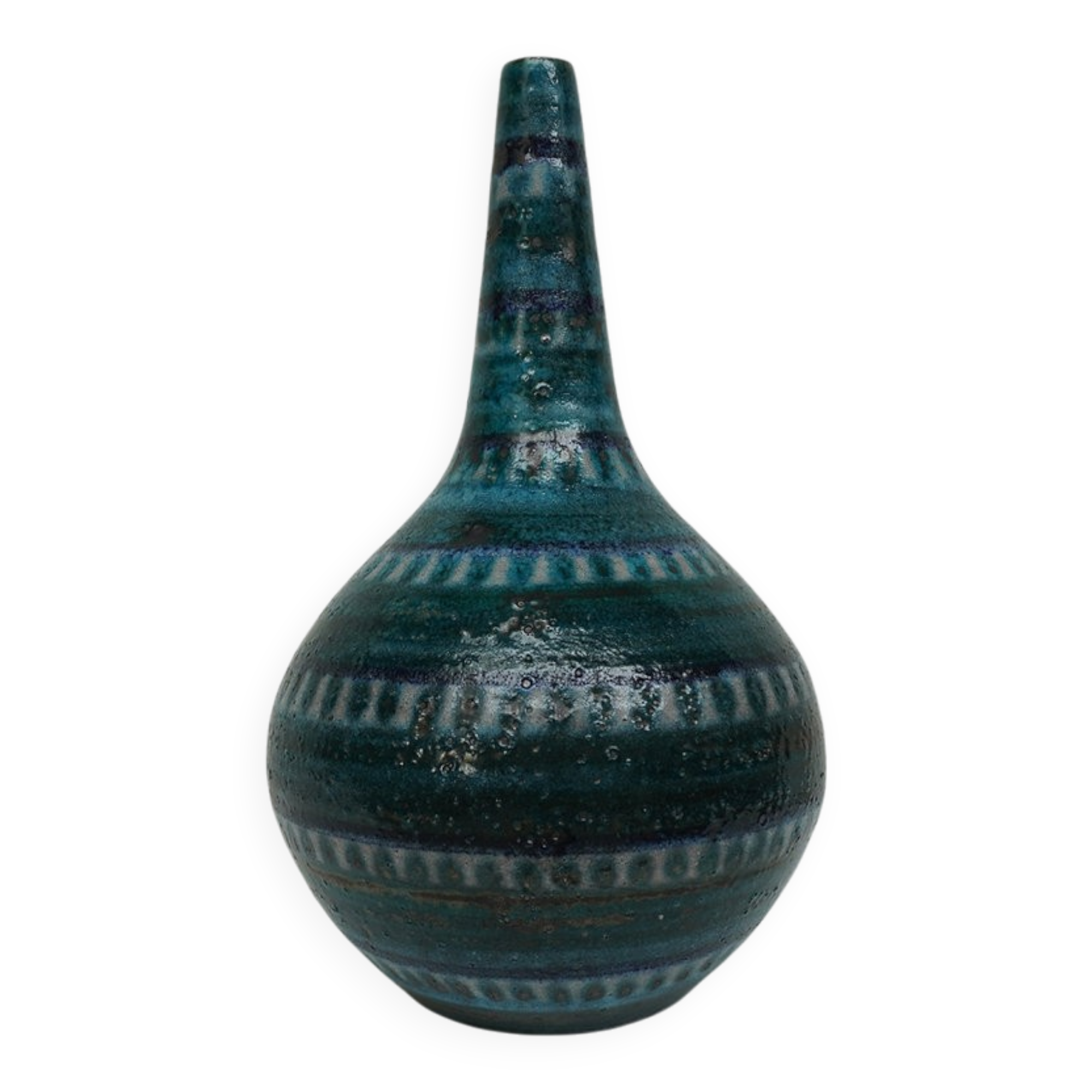 Ceramano Turmalin vase. Handmade WGP ceramic, 1950/1960s