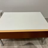 Nightstand / coffee table Interlübke vintage 70s – white lacquer