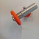 Spot orange et inox brossé années 70