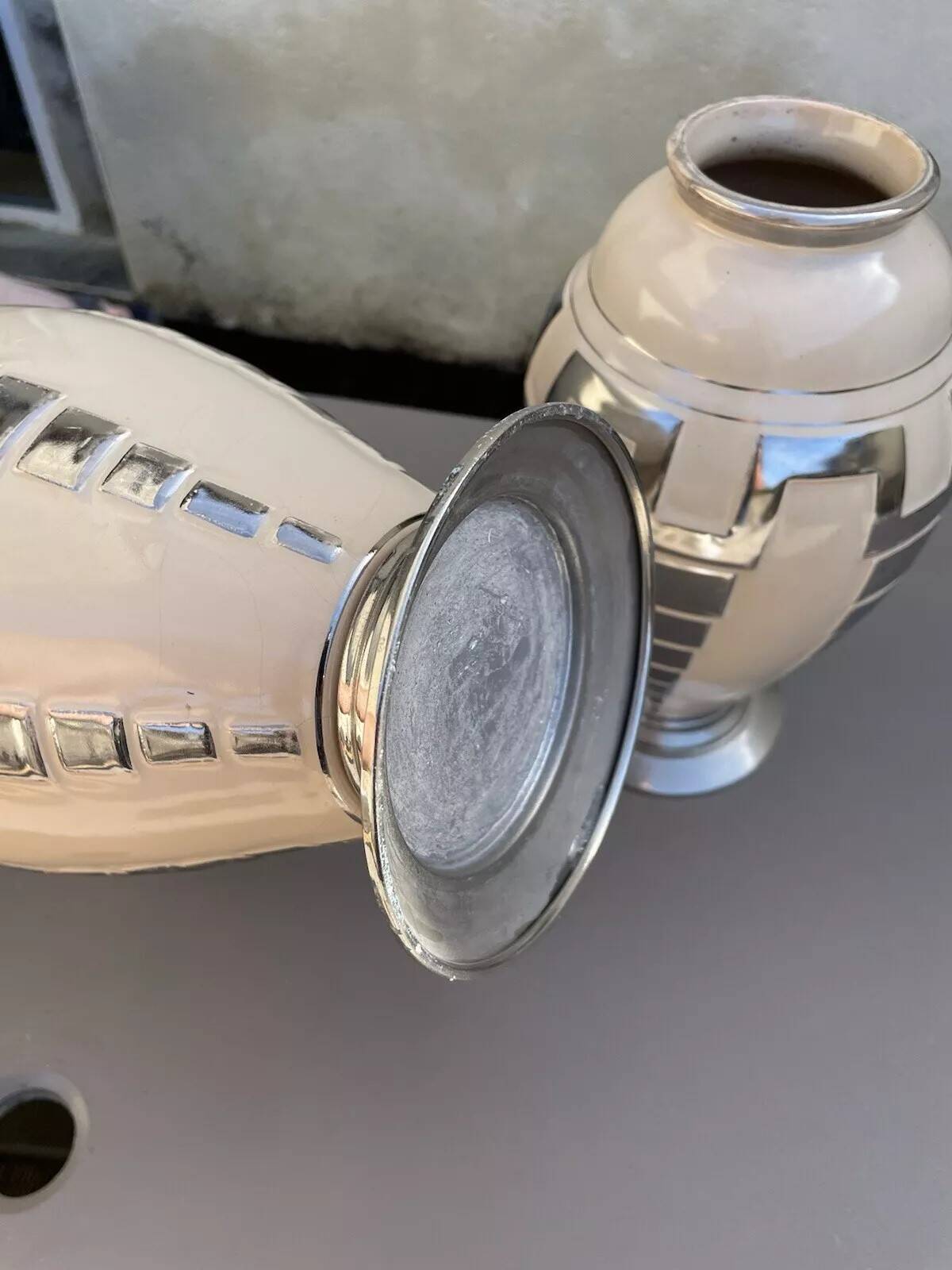 Pair of art deco vases.